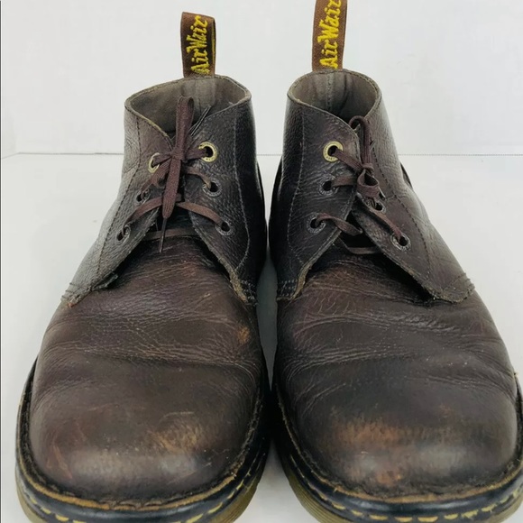 Dr. Martens Mens Industrial Brown AirWair Boots Size 12 Lace Up - Picture 3 of 4